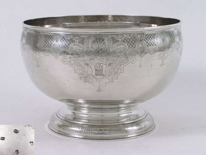 A George II Silver Punch Bowl